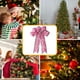 thumbnail image 5 of Adornos navideños, adornos navideños, regalos navideños. Lazo navideño de yute de 9,8 pulgadas para colgar. Adornos navideños. Adorno para festival., 5 of 6
