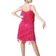 thumbnail image 1 of Vestido de mujer con borlas de lentejuelas y cuello en V para Samba, fiesta, Cha Cha, 1 of 7