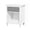 White+Gray, variant on PAPROOS Nightstand with Drawer and Open Shelf, Small Bedside Table, Modern Night Stand End Table for Bedroom, Kids Room, Girls Room, Dorm, White