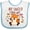 White and Blue, variant on Inktastic My Uncle Loves Me Cute Baby Fox Boys or Girls Baby Bib