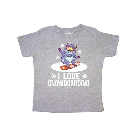 

Inktastic I Love Snowboarding Gift Gift Toddler Boy or Toddler Girl T-Shirt
