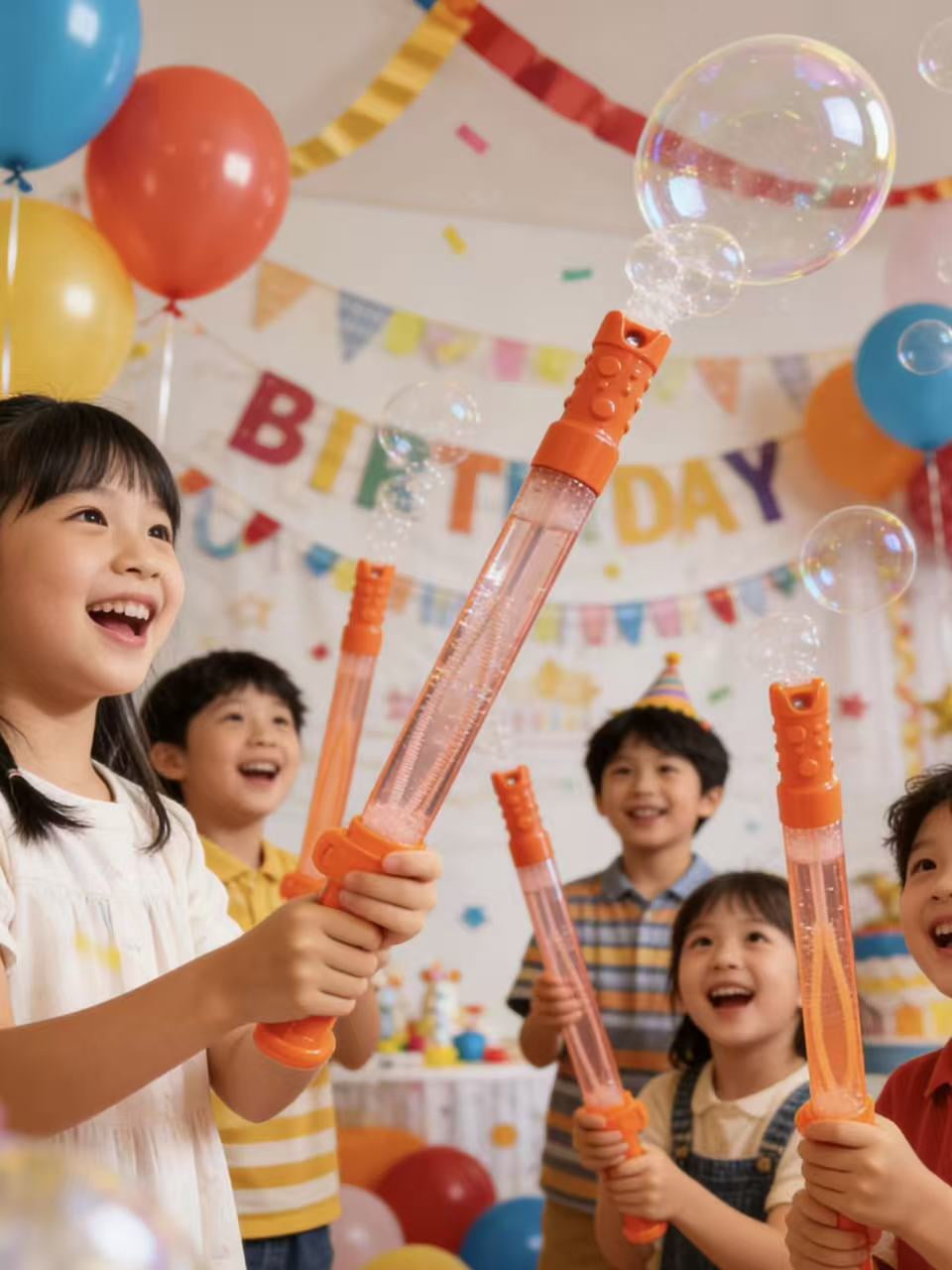 Play Day 1 Pc 5 Floz Orange Bubble Wand 148ml