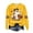 Yellow, variant on Duqingm Halloween Sweatshirts for Women Ghost Oversized Crewneck Sweatshirt Cute Pumpkin Graphic Fleece Pullover,S
