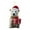 E, variant on Clearance! Christmas Bear with Santa Hat Decor Acrylic Xmas Christmas Decorations for Tree 2D Flat Hanging Pendant Santa for Tiny Christmas Tree Funny New Year Christmas Tree Orna
