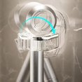 thumbnail image 3 of Silver Suction Cup Hair Dryer Holder Wall Mount, Bathroom Shelves For Styling Tools, Easy Install, 3 of 6