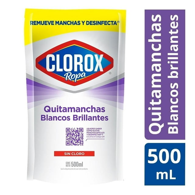 Quitamanchas Clorox para ropa blancos brillantes 500 ml