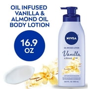 NIVEA Oil Infused Body Lotion, Vanilla and Almond Oil, 16.9 Fl Oz