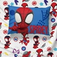 thumbnail image 3 of Marvel Team Spidey 4-Piece Toddler/Crib Kids Bed Set – Spidey & His Amazing Friends Bedding, 3 of 7