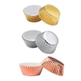 thumbnail image 4 of 300 moldes de aluminio grueso para cupcakes, muffins y pasteles (dorado claro, plateado, oro rosa), 4 of 6