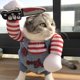 thumbnail image 4 of Disfraz de perro de muñeca mortal para mascotas, suministros para mascotas, disfraces de cosplay, ropa para perros de Halloween, disfraz de Halloween, perro, gato, rayas, monos divertidos con cuchillo, 4 of 4