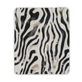 thumbnail image 2 of 60x80 inch Crystal Fleece & Arctic Fleece Blanket Soft Bed Throws for Home or Camping Black and White Shapes Pattern, 2 of 7