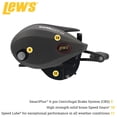 thumbnail image 5 of Lew's SuperDuty GX3 Baitcast Fishing Reel, 6.5:1 Gear Ratio, Left-Hand Retrieve, Black, 5 of 8