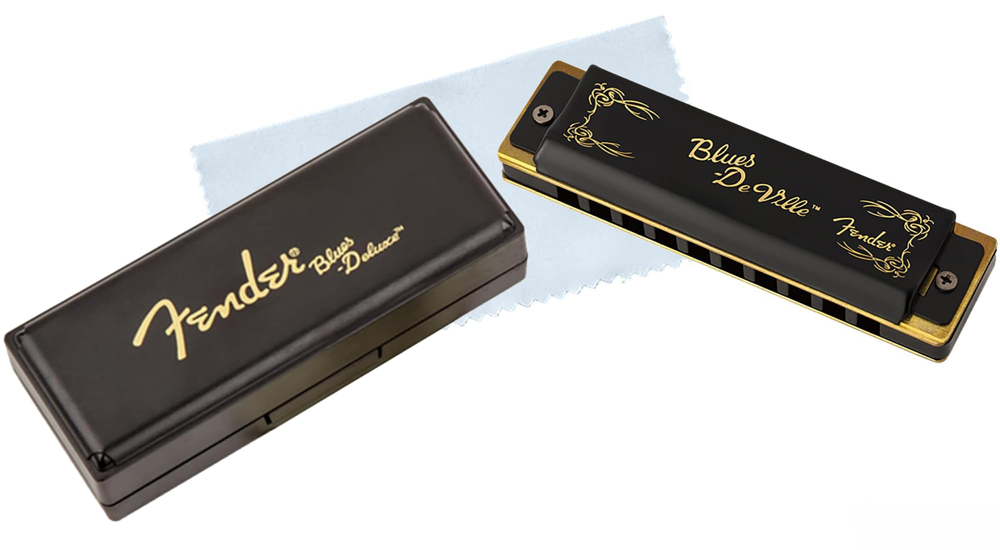 Fender Blues DeVille Harmonica - Key of D w/ Austin Bazaar Instructional Manual