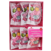WAY TO CELEBRATE! Squish Animals Multi-color Valentine's Day Party Favors, 6 Count