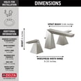 thumbnail image 3 of Delta Faucet 35543-SS-PR-MPU-DST Trillian Bathroom Faucet, Lumicoat Stainless, 3 of 6
