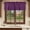 Purple, variant on Yellow Burlap Texture Valances for Windows, Decorative Rod Pocket Window Valance Curtains, Farmhouse Vintage Yellow Short Curtain Drapes for Kitchen/Bathroom/Living Room, 2 Panels, 42" W x 18" L