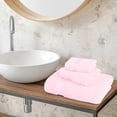 thumbnail image 4 of MALLONI HOME Ultra Soft 3 Pack Cotton Towel Set, Contains a Bath Towel 28x55 inch, a Hand Towel 16x24 inch & a Wash Coth 12x12 inch, Ideal Everyday use, Compact & Lightweight - Pink, 4 of 6