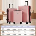 thumbnail image 2 of Luggage Sets 3 Piece Hardshell Suitcases with Wheels, Lightweight Expandable Travel Luggage with TSA Lock, Carry-on, Checked Luggage(20inch 24inch 28inch), 2 of 9
