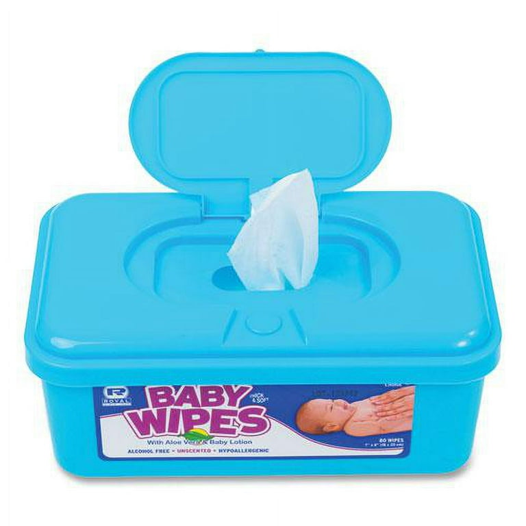 Baby Wipes Tub, Unscented, White, 80/Tub, 12 Tubs/Carton Baby Wipes Tub, Unscented, White, 80/Tub, 12 Tubs/Carton