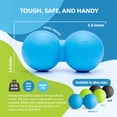 thumbnail image 4 of RAD XL Massage Peanut – High Density Yoga Deep Tissue Roller Myofascial Release for back, neck, feet, psoas, spine, suboccipital, 4 of 5