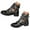 Black, variant on Oyedens Riding Boots for Women Gothic Studded Hollow Out Mid Calf Ankle Booties Fall Short Boots