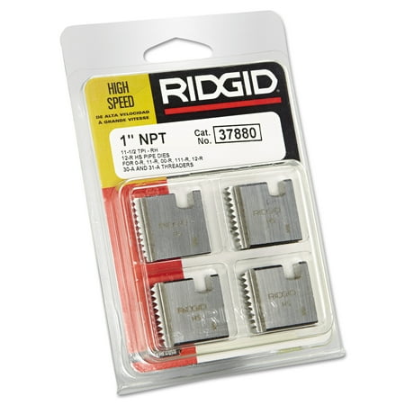 RIDGID High-Speed RH Manual Threader Pipe & Bolt Die, NPT, 1