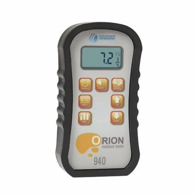 Orion® 940 Pinless Wood Moisture Meter By Wagner Meters I Accurate, Non-Damaging, Dual Depth Lumber Moisture Measurement, Data Collection & Storage, On-Site Calibration (Standard Calibrator)