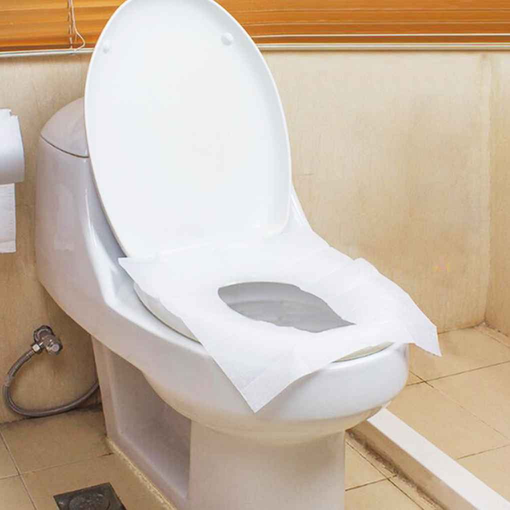 Flushable Paper Toilet Seat Covers 10pcs/bag Disposable Paper Toilet Seat Covers Travel Biodegradable Sanitary
