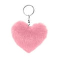 thumbnail image 2 of Cute Heart Plush Keychain for Women Girls - 3.14" Soft Bag Charm Purse Accessory, Valentine's Day Gift Novelty Keyring for Her Handbags & Backpacks, 2 of 6