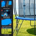 thumbnail image 3 of Soges 1200LBS 12FT Trampoline for Kids and Adults,Trampoline with Enclosure,Recreational Trampoline with Ladder, Outdoor Heavy Duty Trampoline Round Trampoline Capacity for 4-5 Kids, 3 of 9