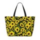 thumbnail image 2 of Disketp Sunflowers In Vintage Bolsa de Playa de Gran Capacidad, Bolso Impermeable y a Prueba de Arena para Mujer, Ideal para Playa, Piscina y Natación, 2 of 7