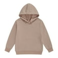 thumbnail image 2 of SGMVNU Kids' Classic Solid Color Hoodie Casual Basic Pullover Hooded Sweatshirt Hoodie for Boys or Girls Fall WInter Clothes for Kids Khaki Size 4-5 Years, 2 of 5