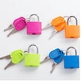 thumbnail image 1 of Whataatahia 4 candados para maleta, mini candado con llave, cerraduras pequeñas para mochila, candado de equipaje para escuela, gimnasio, 1 of 5