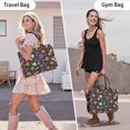 thumbnail image 6 of Large Capacity Tote Bag,Halloween Skull Pumpkin Pattern Handbag Fashion Luxury Tote Bag,15.7"x13"x 5.1" Inches,Laptop Compatible, 6 of 6