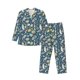 thumbnail image 1 of Balery Underwater Creature Pijama para Hombre de Dos Piezas con Manga Larga, Conjunto de Dormir y Descanso Suave con Bolsillos-Medium, 1 of 7