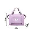 thumbnail image 3 of TUOBARR Travel Bags, One Shoulder/Two Shoulder Multifunctional Travel Bag Exp and able Gym Bags, Duffle Bags for Sports and Weekend Travel, Large Capacity Lightweight Overnight Bags Purple, 3 of 6