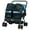 Navy, variant on Resenkos Foldable Double Pet Stroller with Sunshade and Storage Basket, Navy Blue