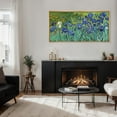thumbnail image 2 of IDEA4WALL Extra Large Framed Canvas Print Wall Art Vincent Van Gogh's Irises Artwork Nature Wilderness Antique Retro Fine Art Decorative Relax/Calm for Home Decoration - 60"x30", 2 of 5