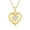 Gold, variant on Beautlace Heart Necklace for Women,Sparkling CZ Heart Pendant Necklace,18k Gold Plated Love Jewelry Gift for Mom Wife Girlfriend