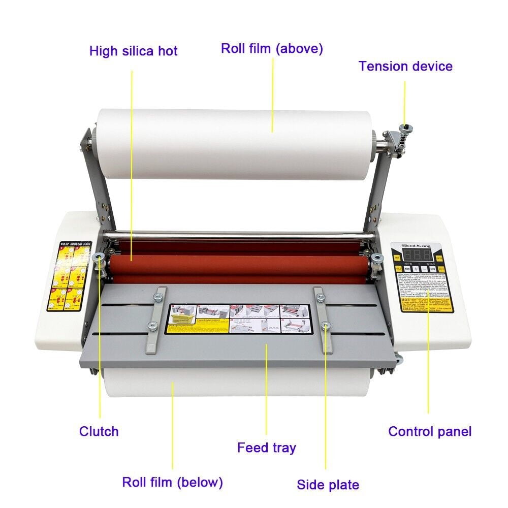 Automatic Roll Laminator Hot and Cold Laminating Machine for Documents Photos