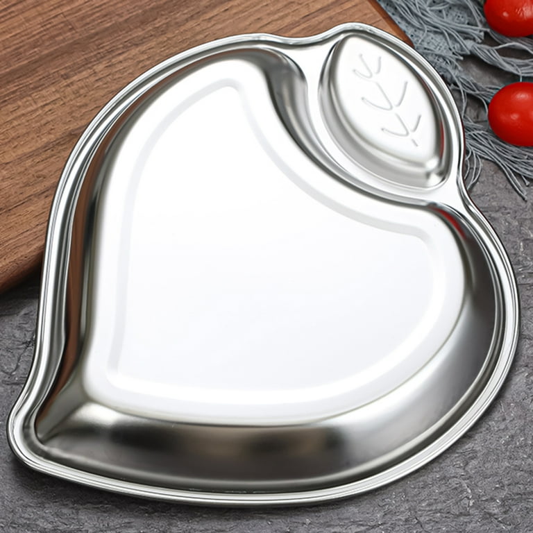 Versatile Stainless Steel Plate For Bbq, Seafood, Ramen, Pasta, Korean  Noodles, Salad, Dessert, Snacks, And More - Durable And Easy To Clean Kitchen  Supplies - Temu