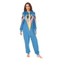 thumbnail image 2 of FORMRS Onesies Pajama for Adults Unisex Hoodie Winter Jumpsuit One Piece Sleepwear, Sizes S-2XL, Colorful Ice Cream Cat, 2 of 7