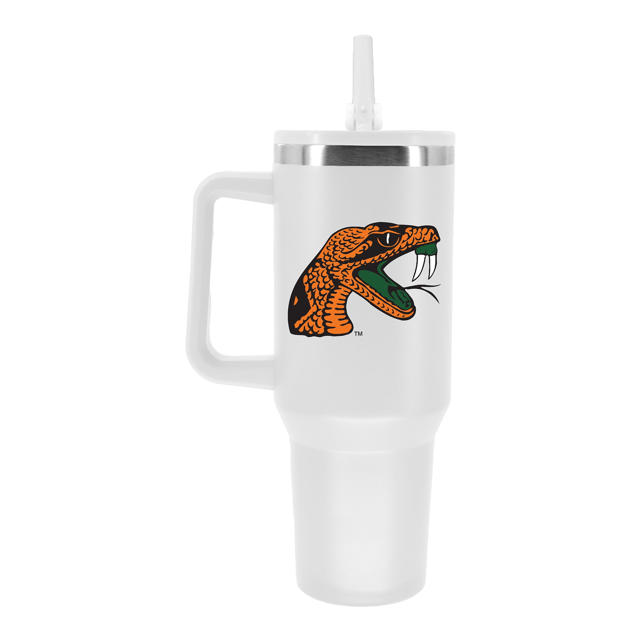 NCAA Florida A&M Rattlers 40 Ounce White Handle Tumbler