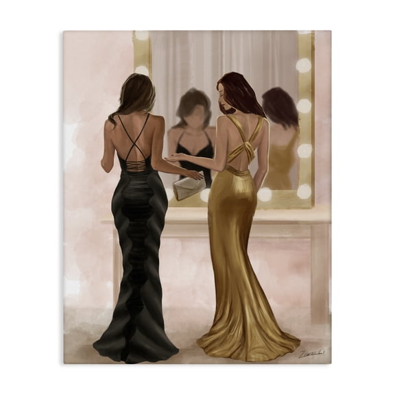 Stupell Industries Contemporary Women in Dresses at Vanity Canvas Art, 16 x 20, by Ziwei Li