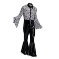 thumbnail image 5 of HOWPAY Halloween Costumes for Men Disco One Piece Jumpsuit Dance Outfit Retro Role Play Fancy Bodysuit For Masquerade Carnival Party Stage Event Halloween Costumes L, 5 of 5