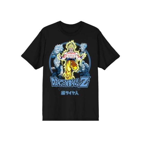 Men's Dragon Ball Z Black Graphic T-Shirt - Small