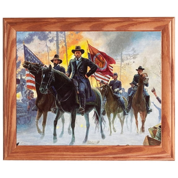 Framed American Civil War Print, ON TO RICHMOND, General Ulysses S Grant. Patriotic Wall Decor, Wall Art.
