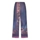 thumbnail image 4 of ICHUANYI Clearance Women's Casual Solid Elastic Waist Loose Long Pants With Pocket Capris(Blue, L) ICHUANYI WER2023081002283, 4 of 5