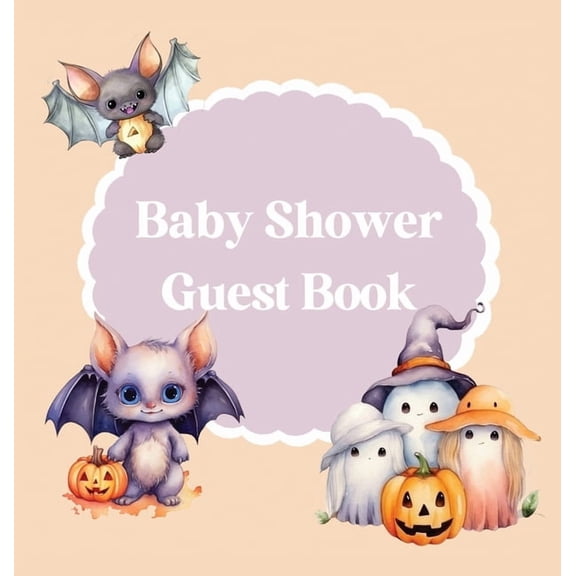 Baby Shower Guest Book Halloween themed (hardback), (Hardcover)