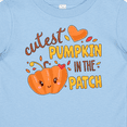 thumbnail image 4 of Inktastic Cutest Pumpkin in the Patch with Orange Heart Boys or Girls Baby T-Shirt, 4 of 5